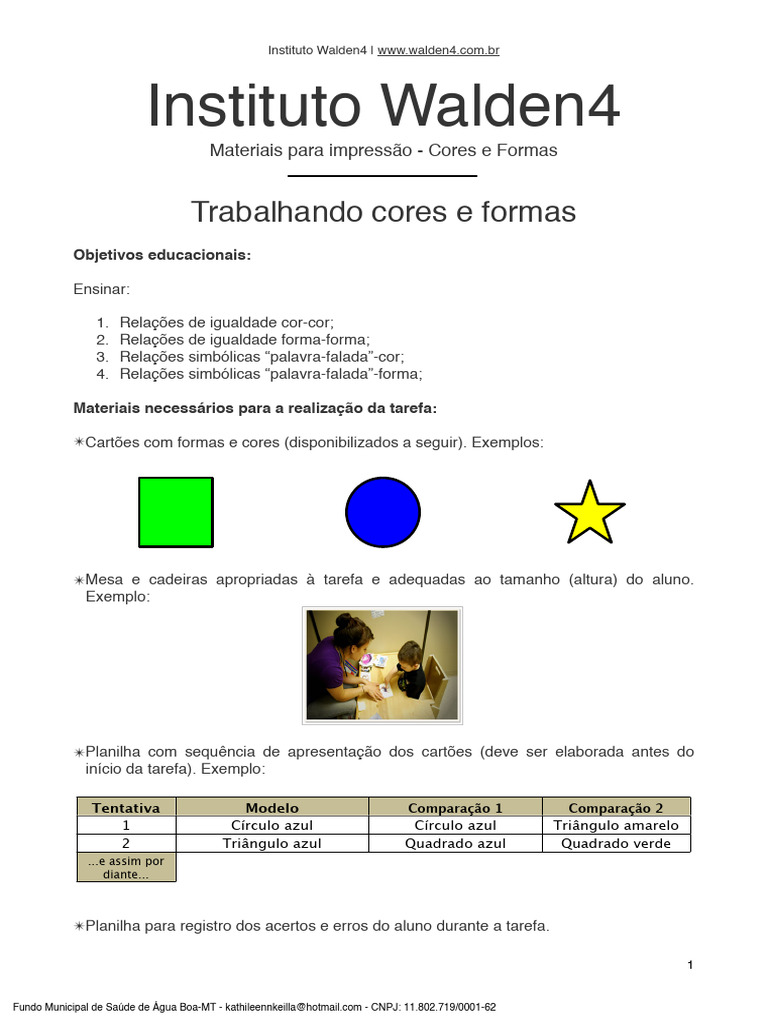 Cores e Formas Impressao-2 | PDF | Cor