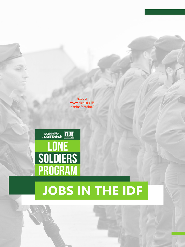 IDF Job Opportunities Overview | PDF | Israel Defense Forces | Brigade