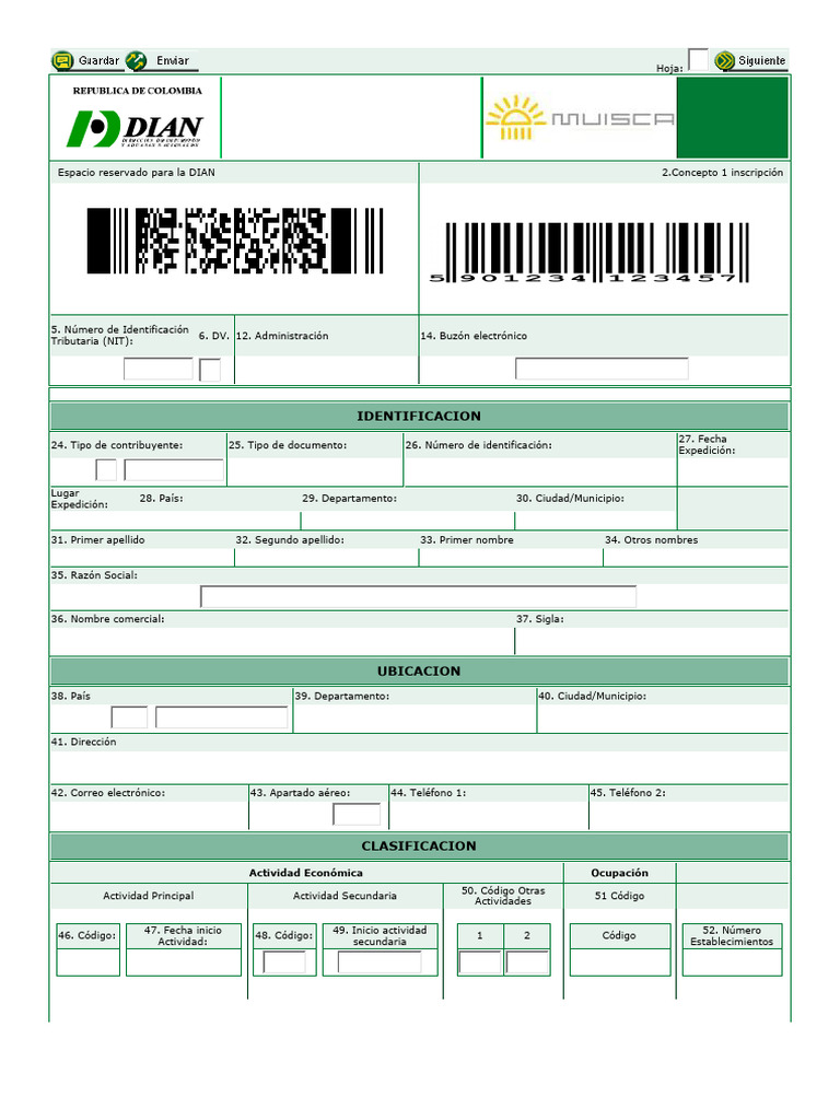 3 Formulario de Rut Editable PDF | PDF | Bogotá