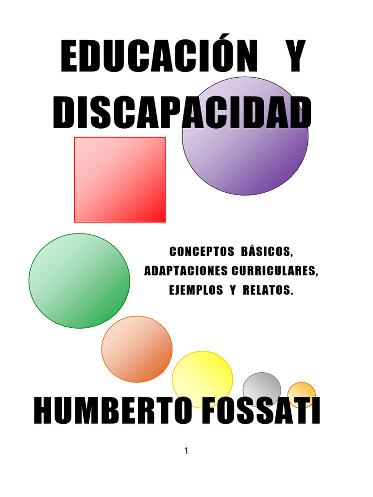 Educación y Discapacidad Completo | PDF | Síndrome de Asperger | Invalidez