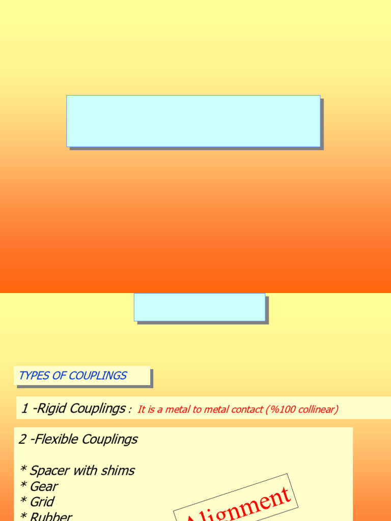 Coupling Alignment Procedures and Methods | PDF | Manufactured Goods ...