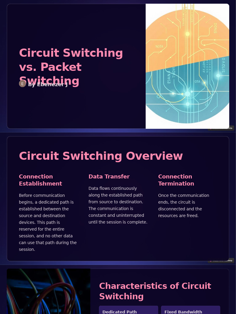 Circuit Switching Vs Packet Switching | PDF | Computer Network | Voice ...