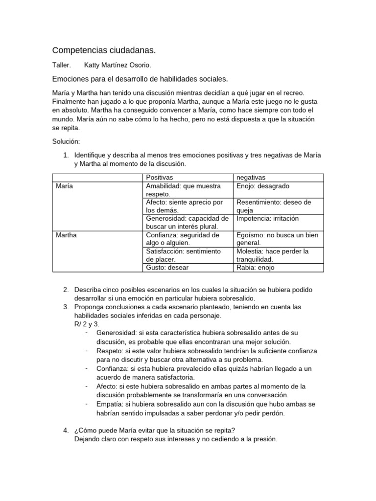 Emociones y habilidades sociales en conflictos | PDF | Ira | Las emociones