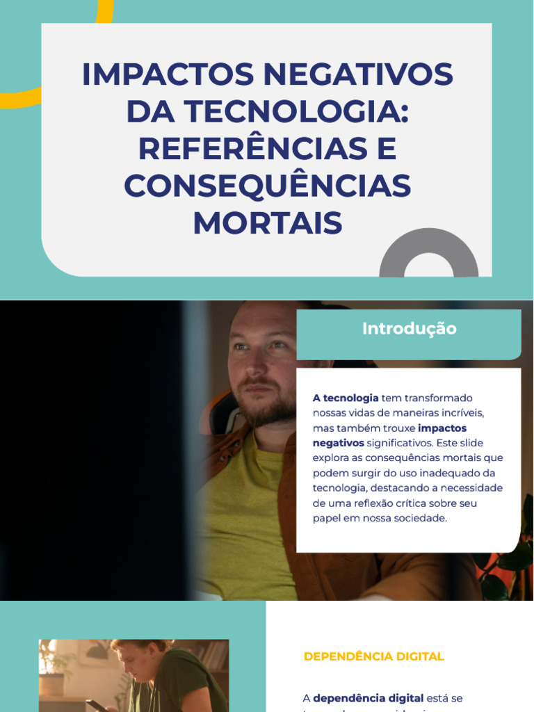Slidesgo Impactos Negativos Da Tecnologia Referencias e Consequencias ...