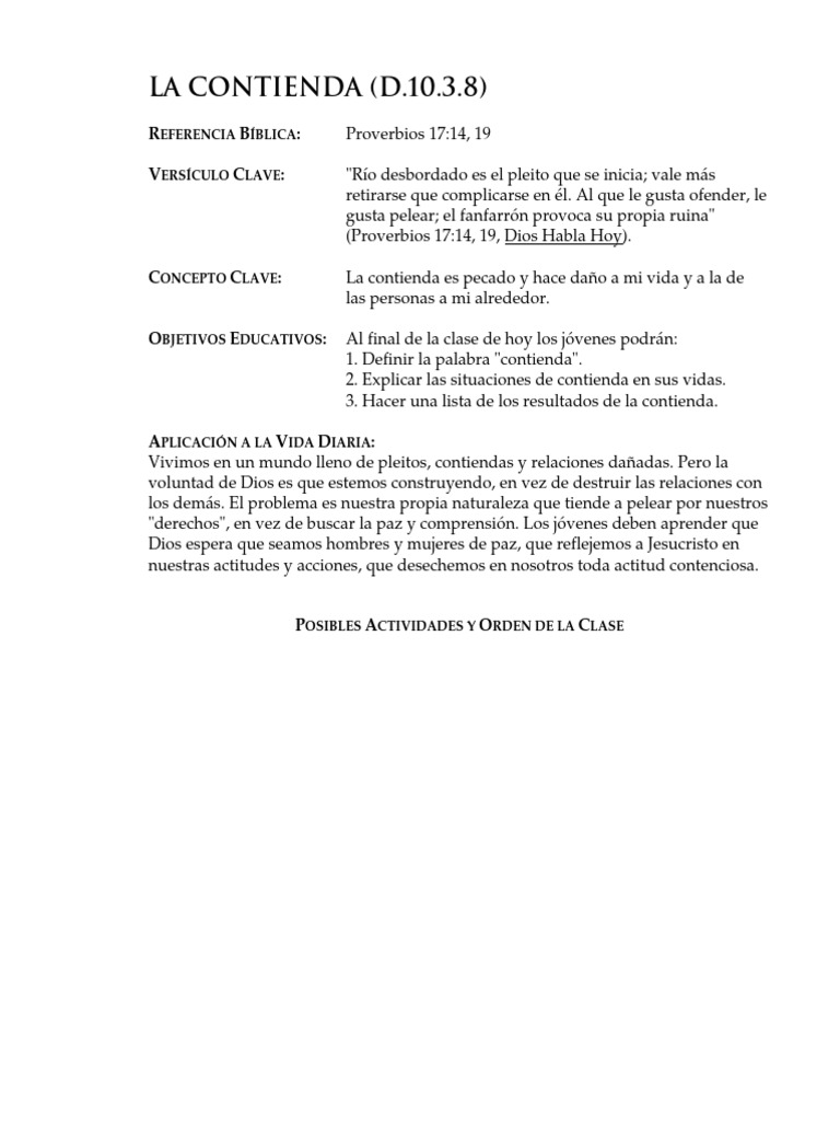 La Contienda (D.10.3.8) : R B: V C | PDF | Dios