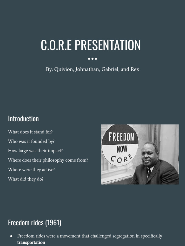 CORE's Impact on Civil Rights | PDF | March On Washington For Jobs And ...