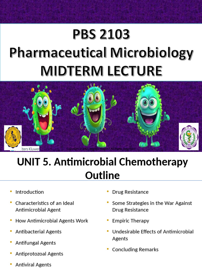Unit 5. Antimicrobial Chemotherapy | PDF | Antimicrobial Resistance ...