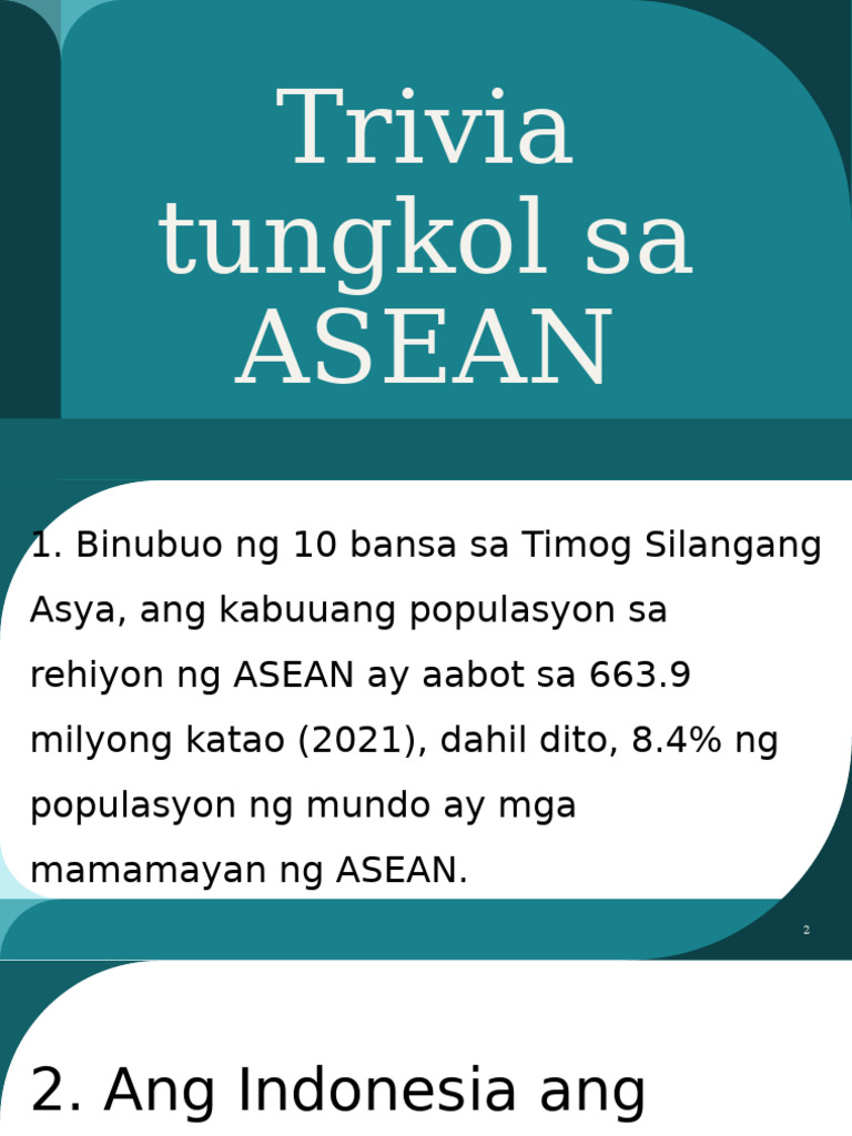 Trivia Tungkol Sa ASEAN | PDF