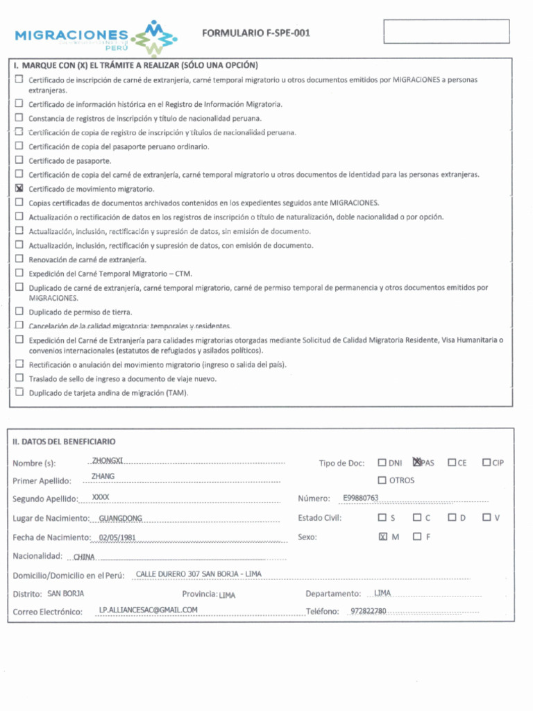 5 - Form F-Spe-001 | PDF