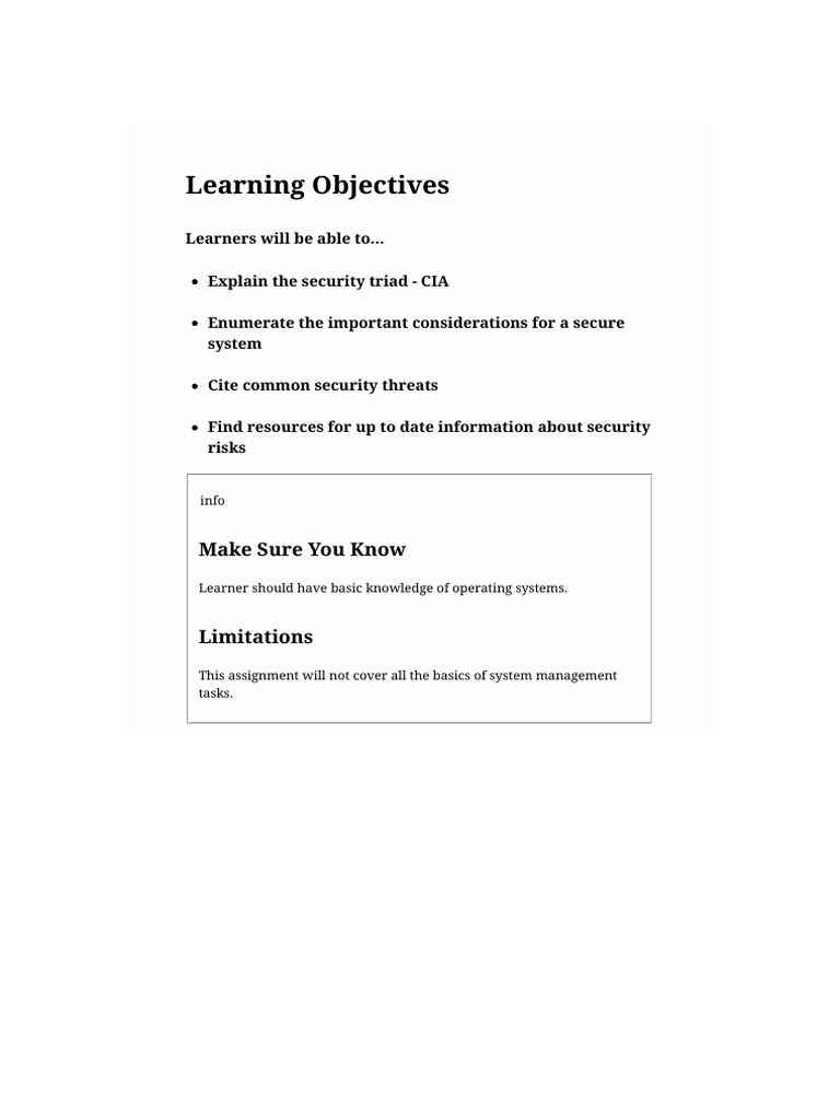 Understanding the CIA Triad in Security | PDF | Security | Computer ...
