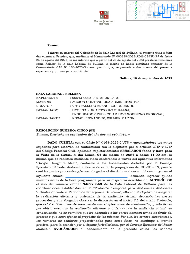 Res 2023005430091646000112104 | PDF | Separación de poderes | Judicaturas