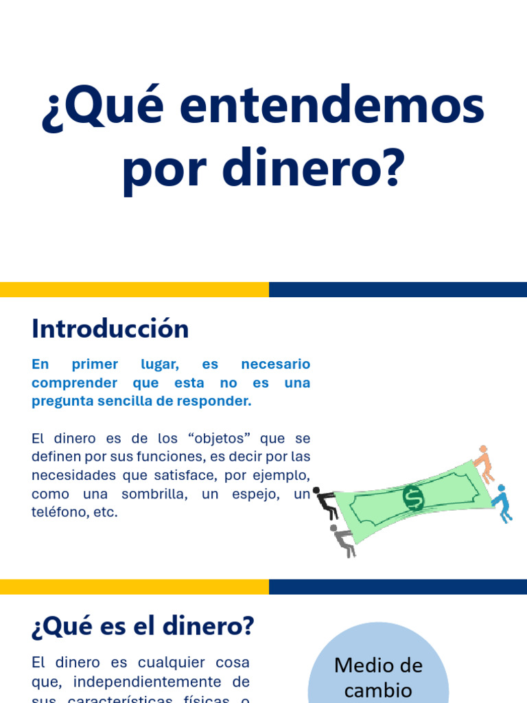 Funciones y Tipos de Dinero | PDF | Dinero | Bancos