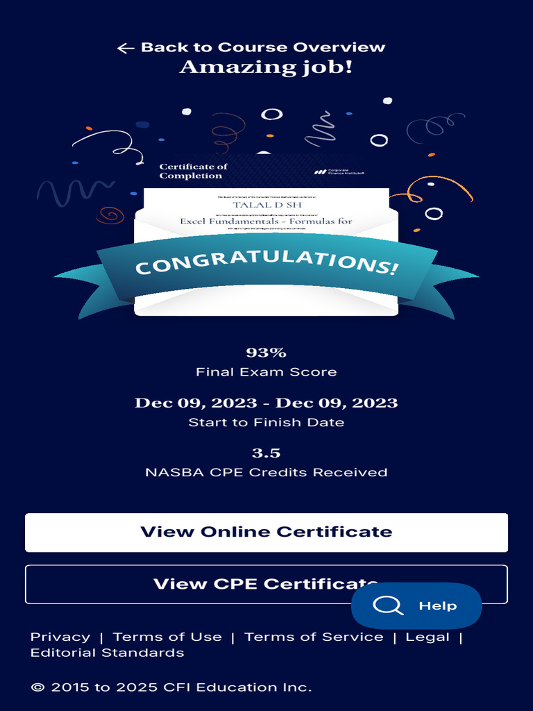 Certification CFI 2 | PDF
