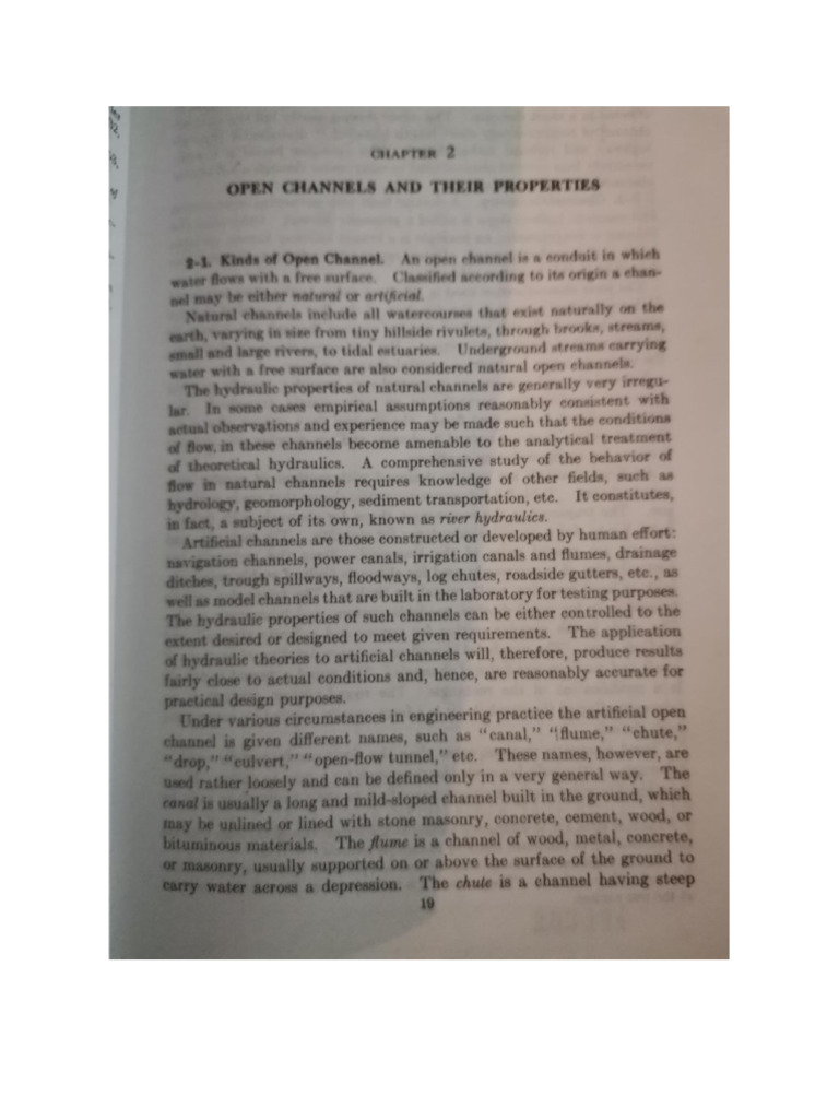 Introductiin To Open Channel | PDF