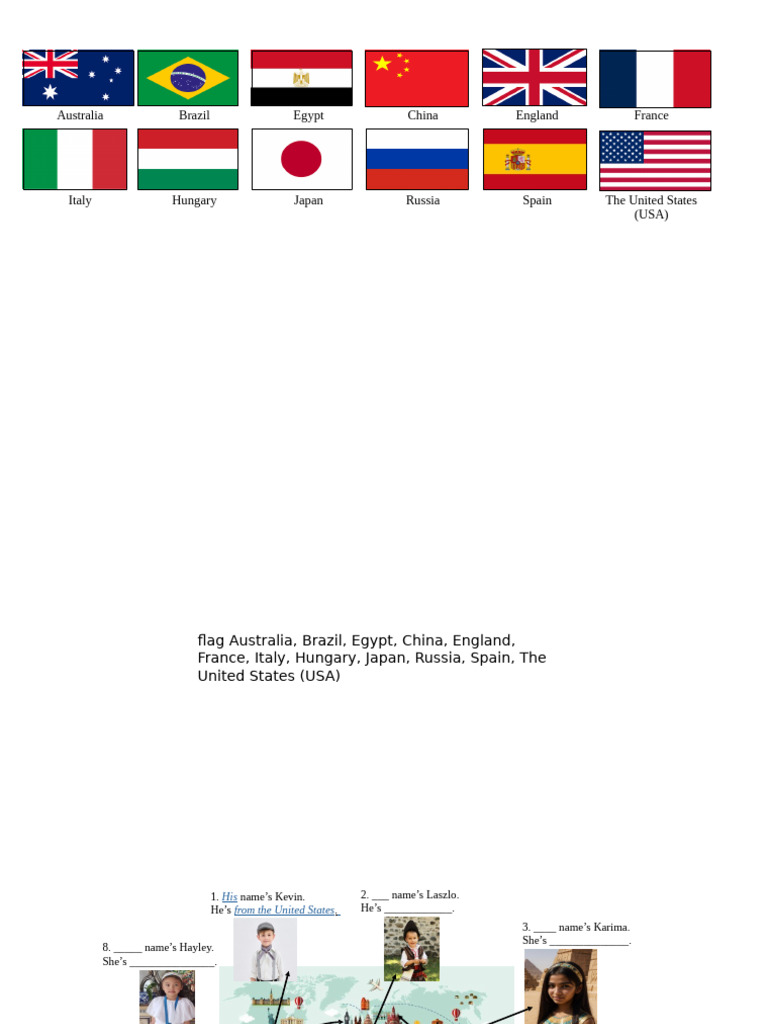 Countries, Names, and Preferences Guide | PDF
