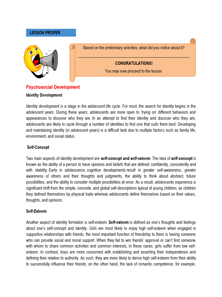 Identity Development in Adolescence | PDF | Adolescence | Identity ...