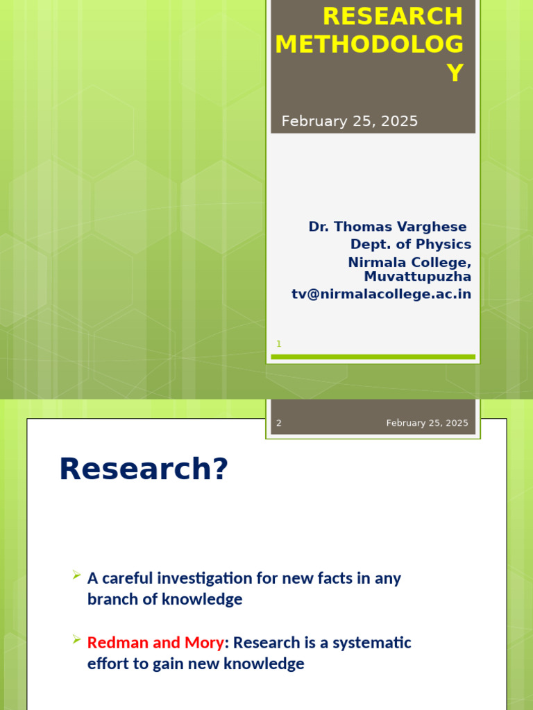 Research Methodology Overview Guide | PDF | Qualitative Research ...