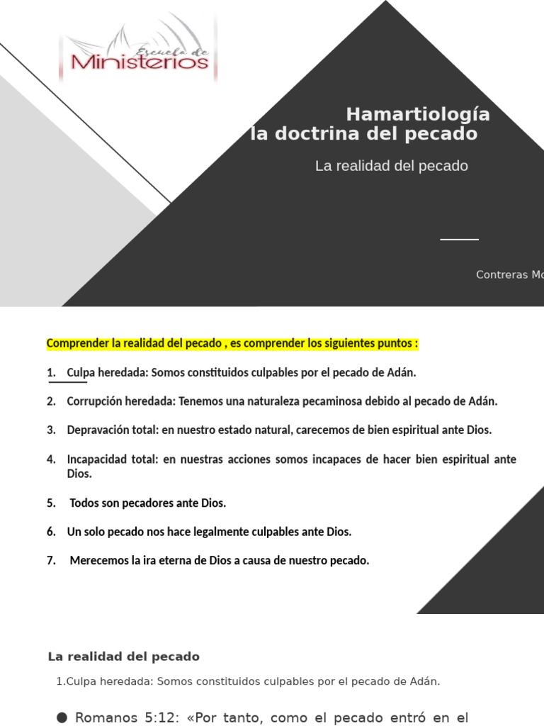 Realidad Del Pecado Clase 3 | PDF | Pecado | Creencia religiosa y doctrina