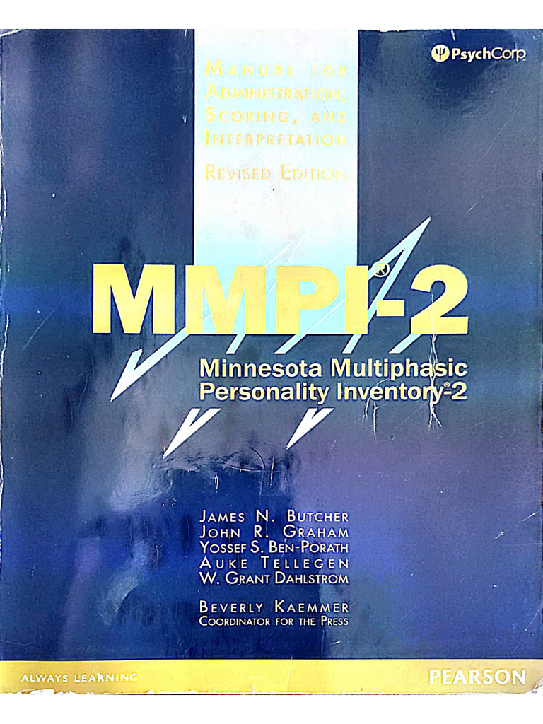 MMPI 2 Manual | PDF