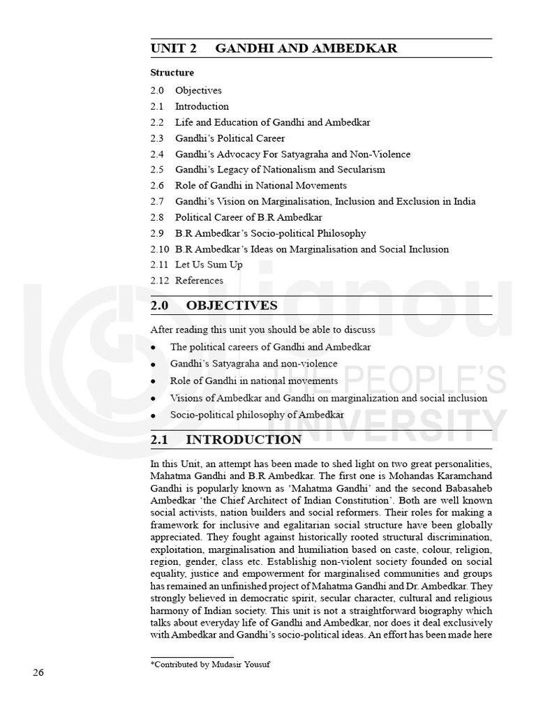 Gandhi and Ambedkar: Social Reformers | PDF | Mahatma Gandhi | Nonviolence