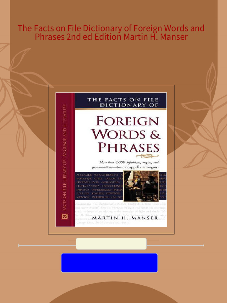 Foreign Words And Phrases Dictionary – WHKRQ
