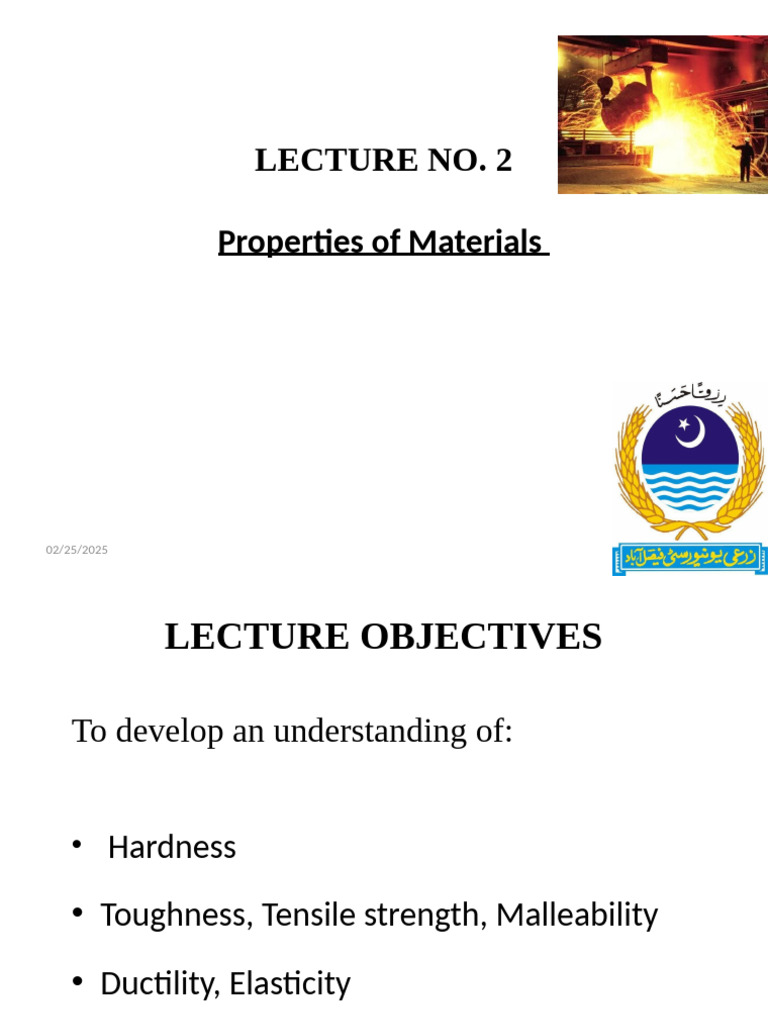 Material Properties Overview Lecture | PDF | Ductility | Strength Of ...