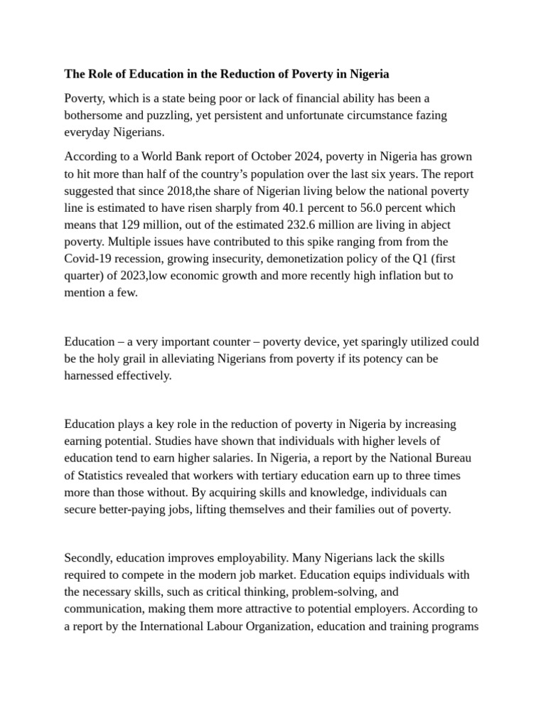 The role of education... | PDF | Economic Inequality | Discrimination ...