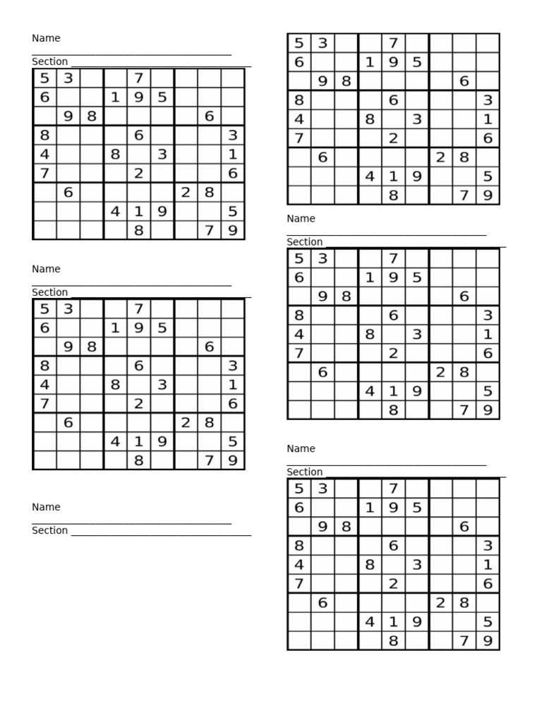SOduko Puzzle | PDF