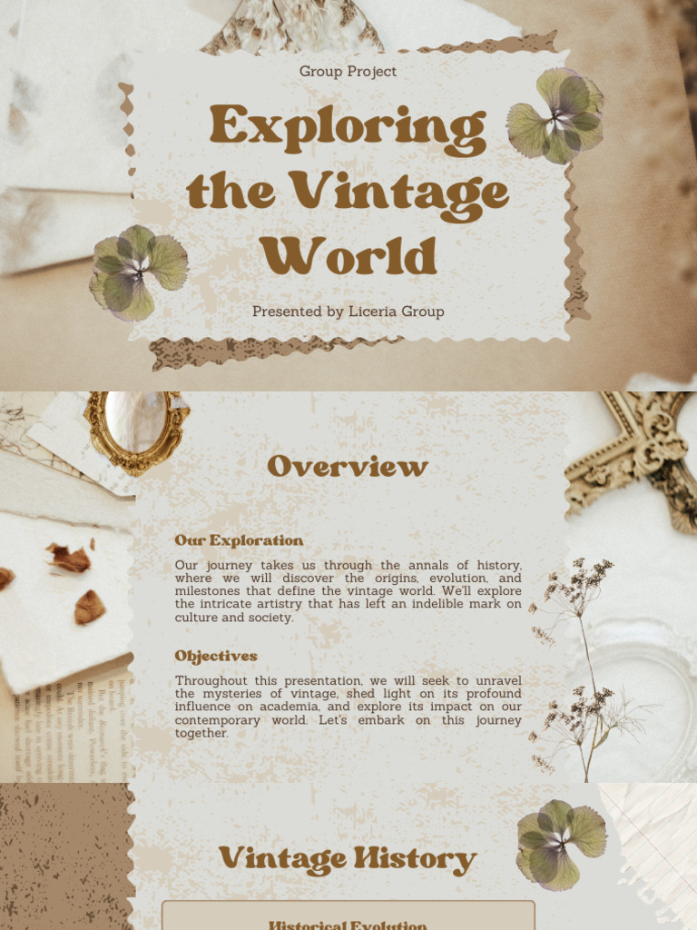 Vintage History and Cultural Impact | PDF | Liberal Arts Education