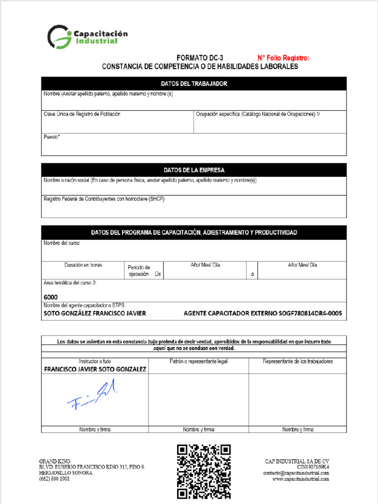 Certificado_DC3_del_curso_Trabajos_en_altura | PDF