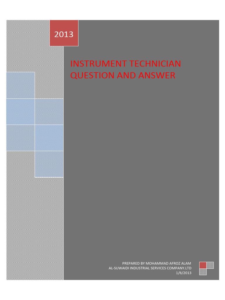 Instrument Technician Q&A Guide | PDF | Pressure Measurement ...