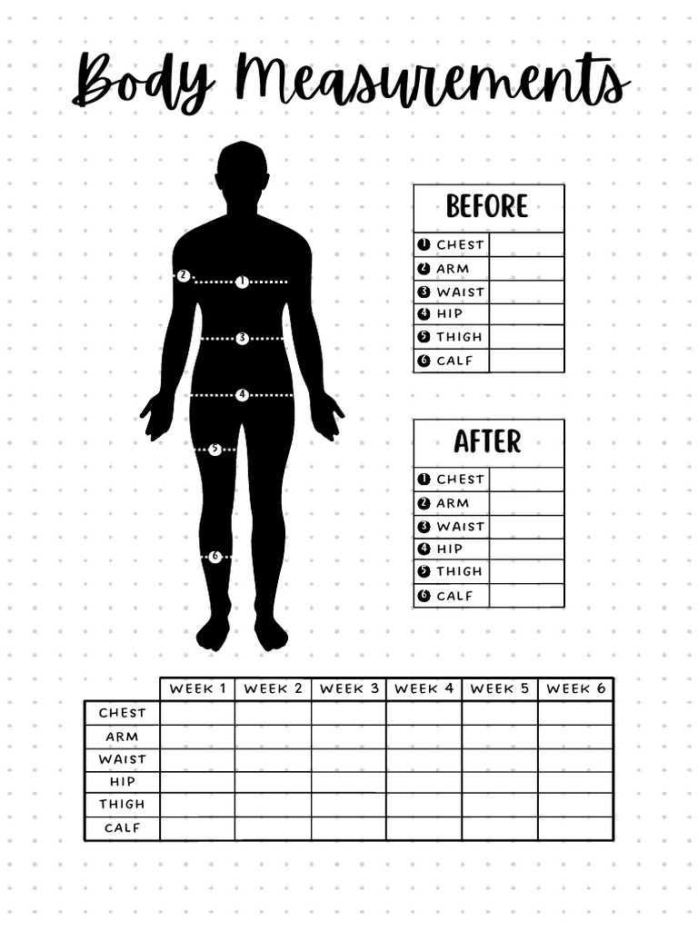 Weekly Body Measurement Tracker | PDF