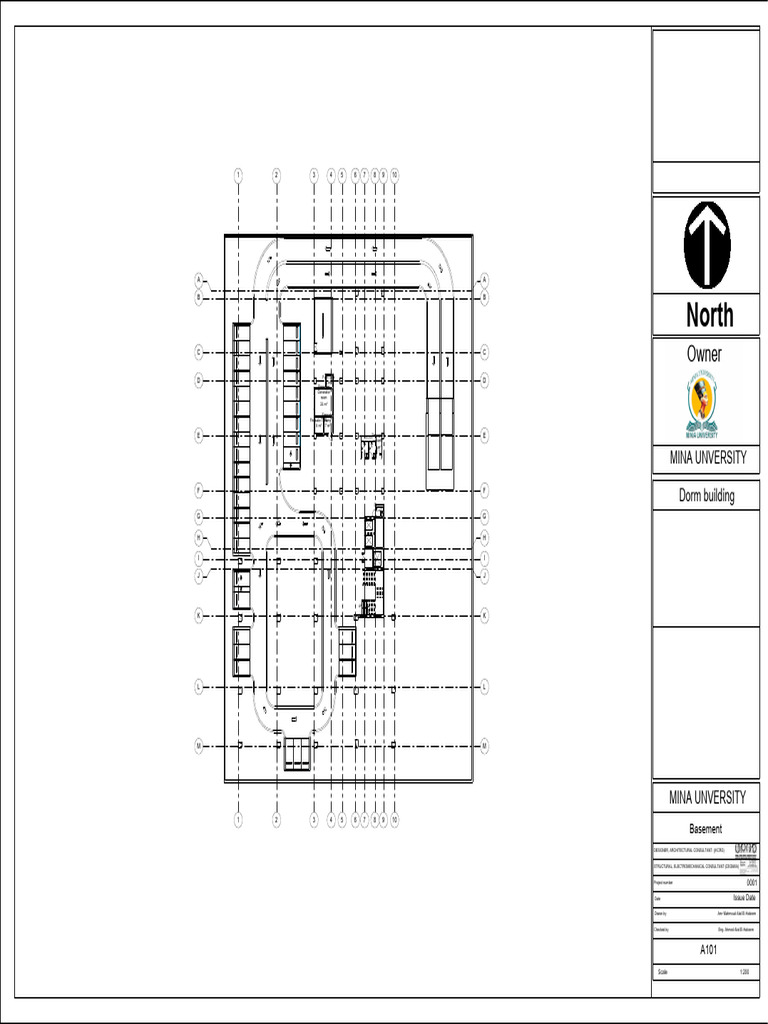Mina University Basement Plan Layout | PDF