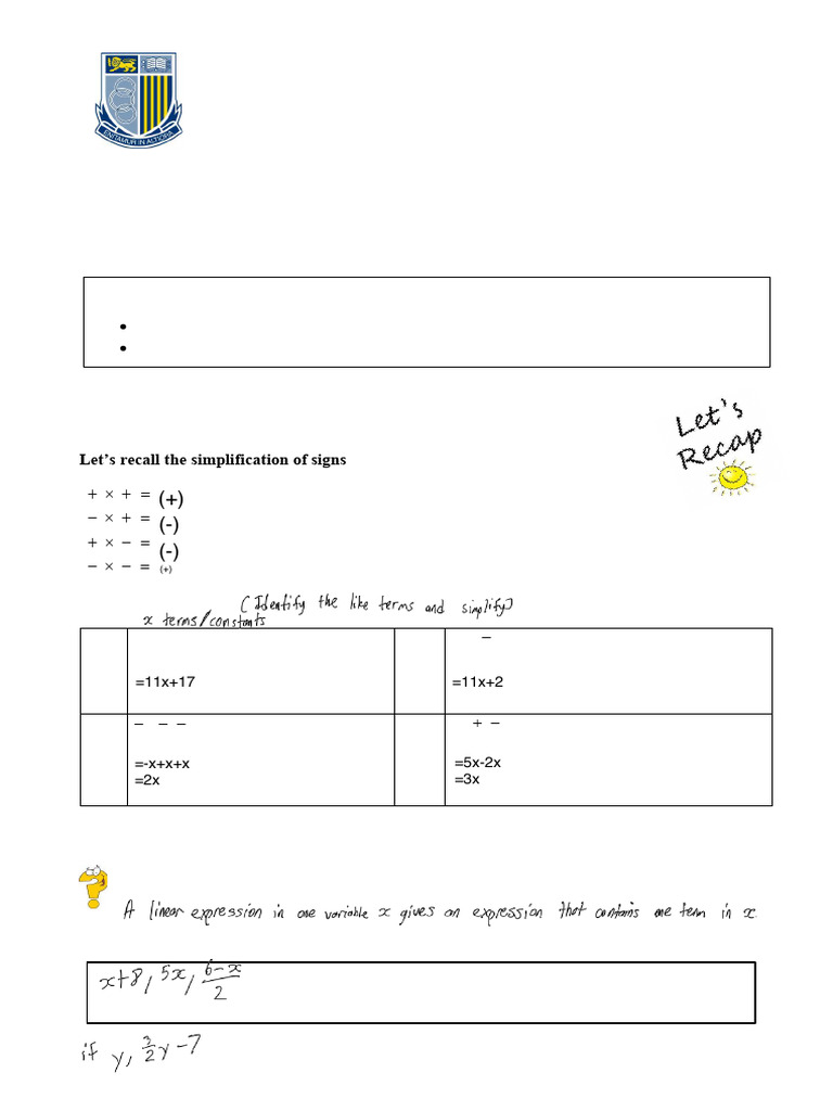 Algebraic Expansion and Factorisation Guide | PDF | Factorization | Algebra