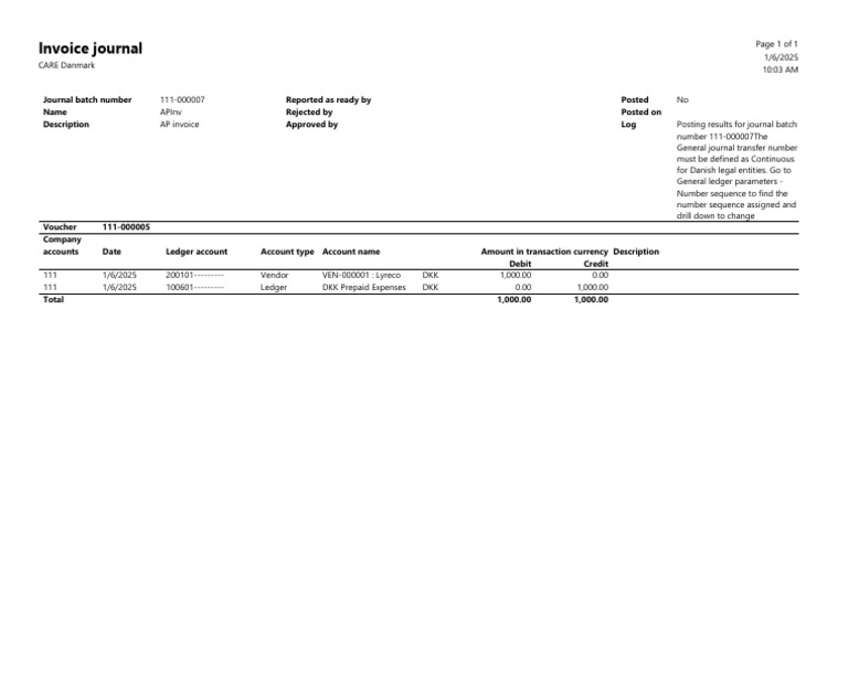 Invoice Journal | PDF | Debits And Credits | Financial Services