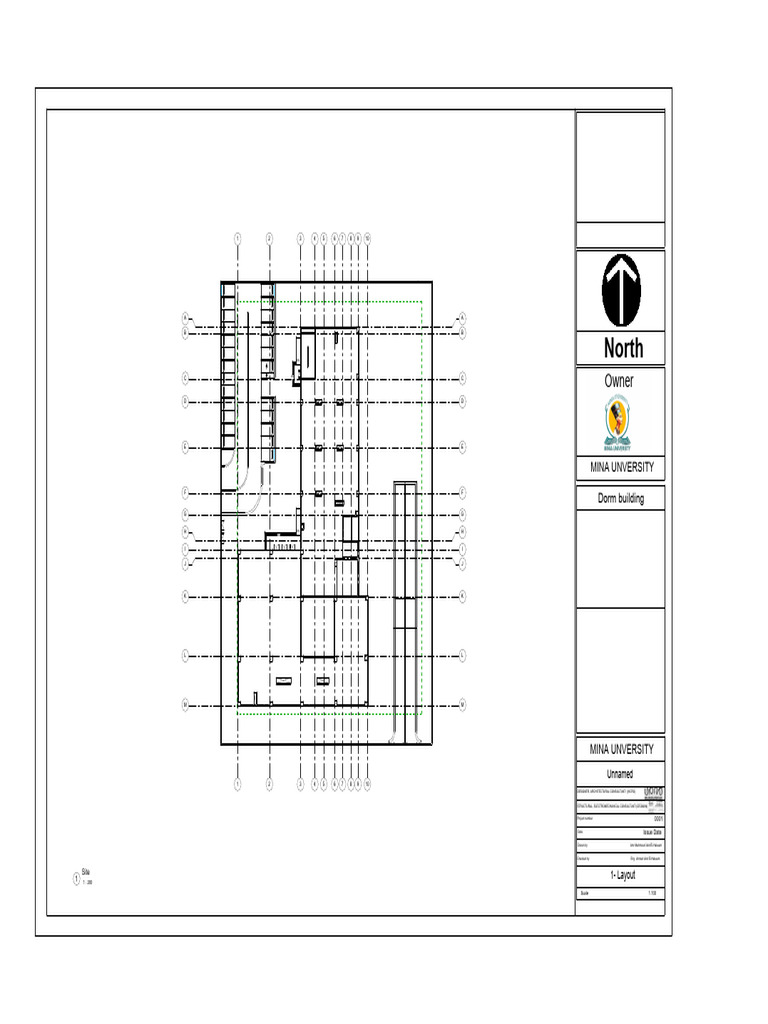 Mina University Dorm Building Layout | PDF