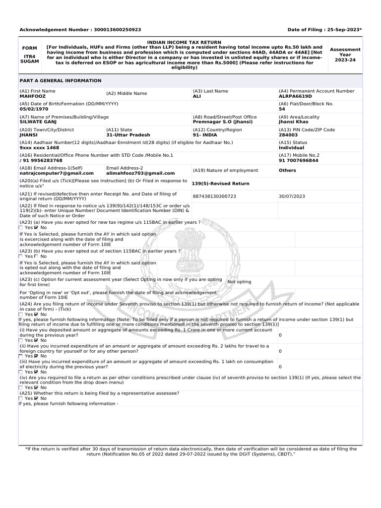 Form PDF 300013600250923 | PDF | Taxes | Government Finances