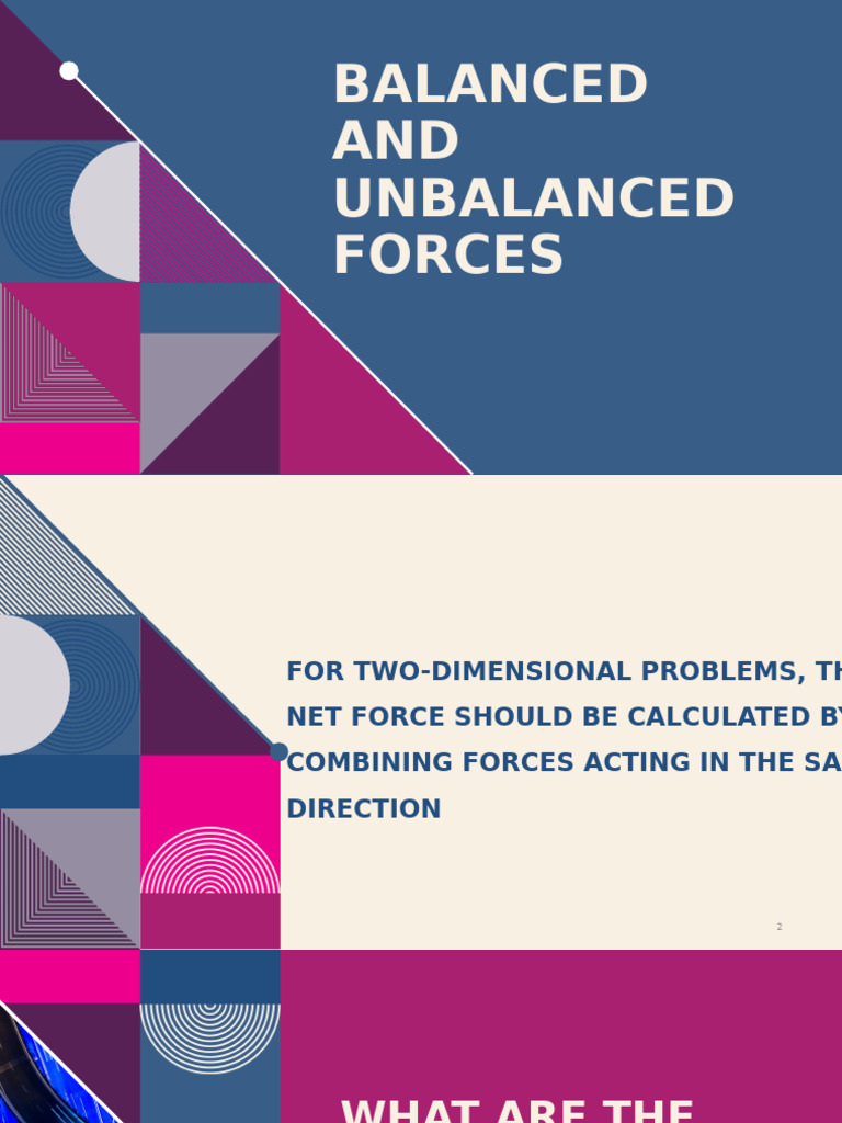 Balanced vs Unbalanced Forces Explained | PDF | Force | Cognition