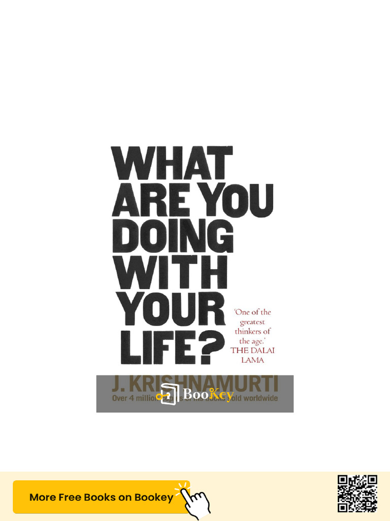 Krishnamurti's Guide to Life's Purpose | PDF | Love | Motivational