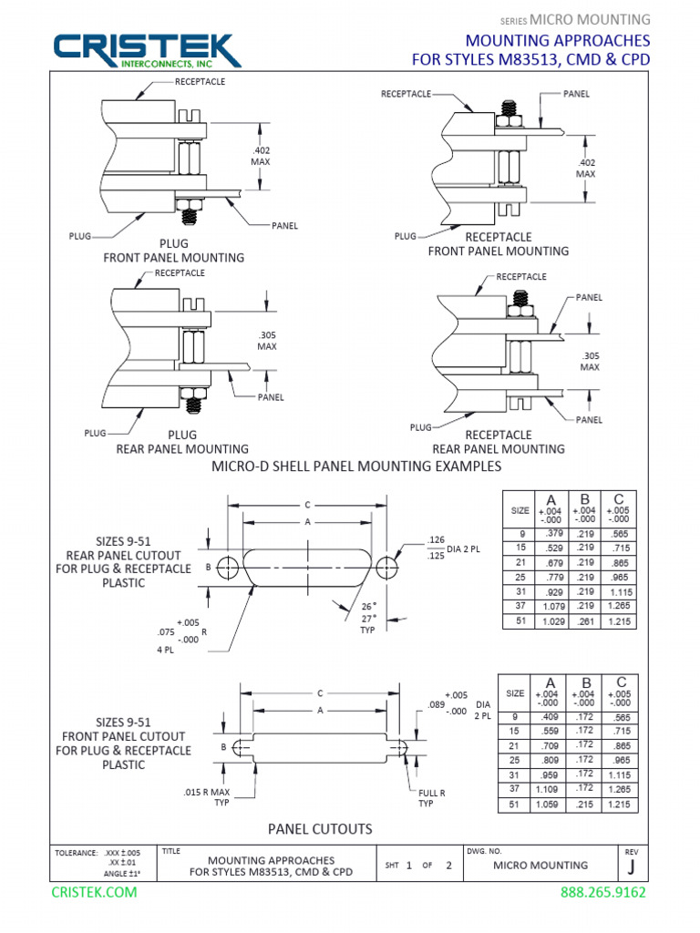 Micro Mounting Approaches for M83513 | PDF