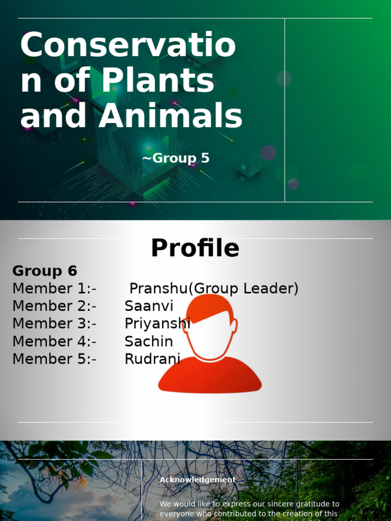 Plant and Animal Conservation Overview | PDF | Conservation Biology ...