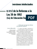 El XYZ de La Reforma A La Ley 30 de 1992