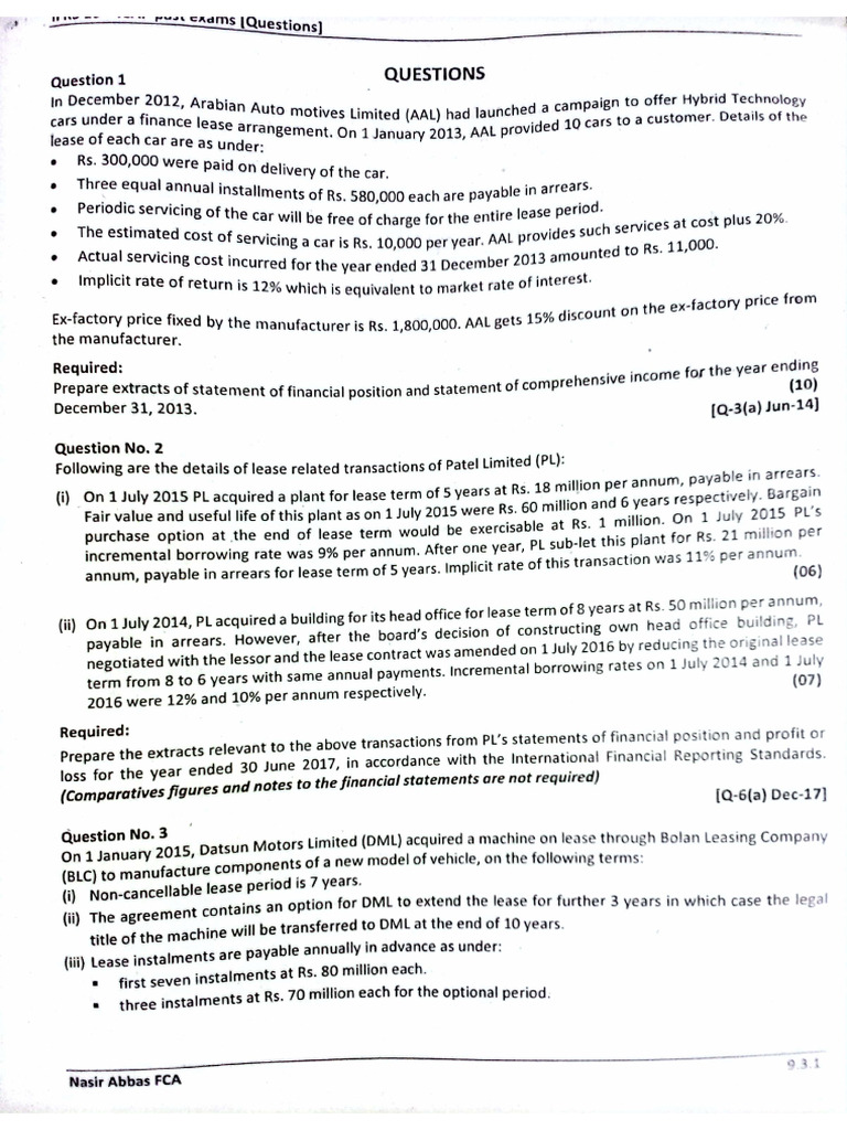 Ifrs Past Exams Pdf – Bilan Ifrs Corrigé – GZMY