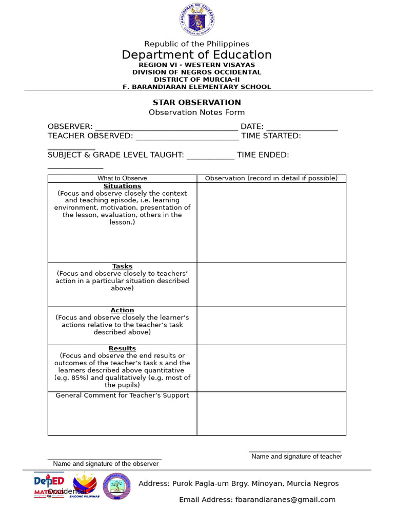 Star Observation | PDF