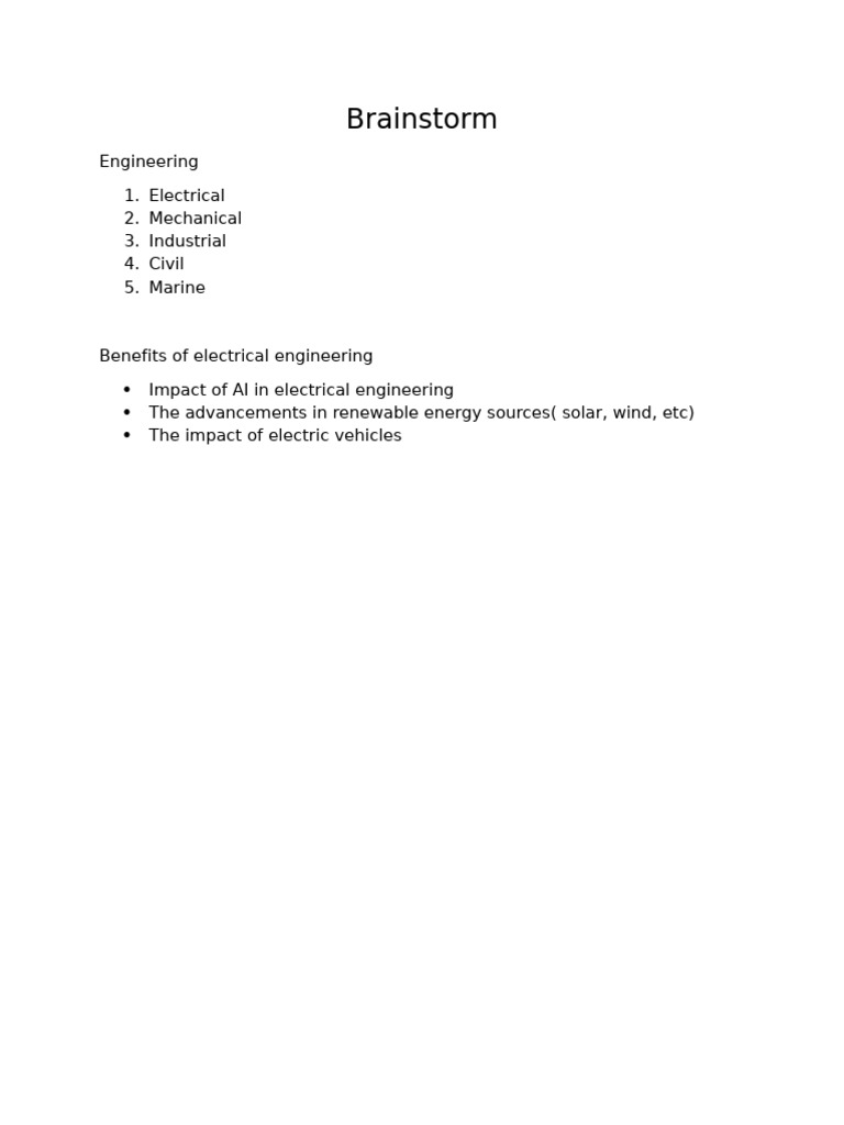 Brainstorm | PDF