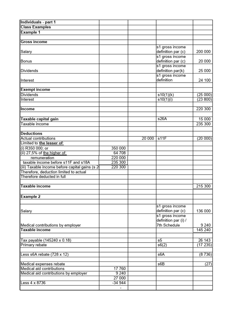 Individuals+Part+1+ +Class+Examples+ +solutions 1 | PDF | Gross Income ...