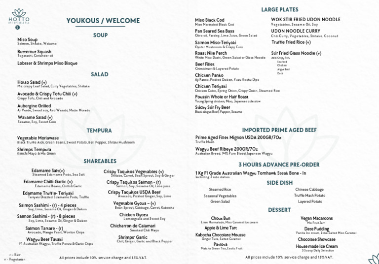 Updated a La Carte Menu Without Price | PDF | Japanese Cuisine | Foods