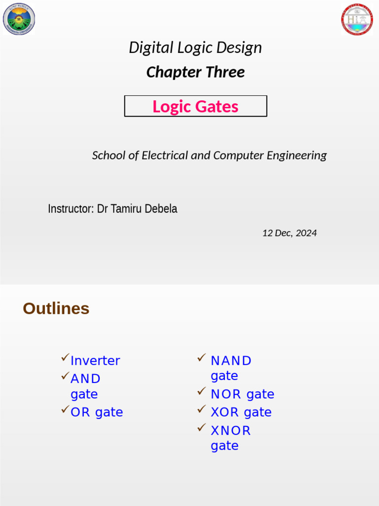 Digital Logic Gates Explained | PDF | Logic Gate | Electrical Circuits