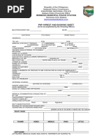 PNP Arrest and Booking Sheet | PDF | Criminal Justice | Crime & Violence
