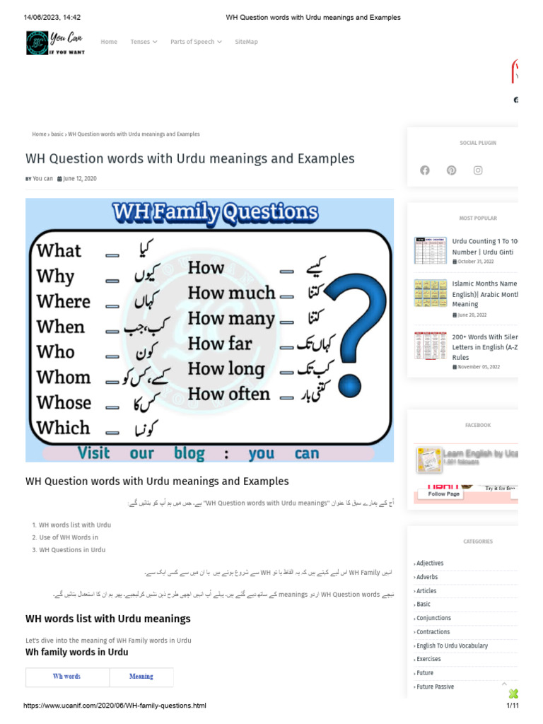 Here are some questions and a grammar exercise from an Urdu textbook: I..., image size:768x1024